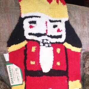 NWT Park B Smith Reversible Shaped Rug Nutcracker Christmas 19" x 41"